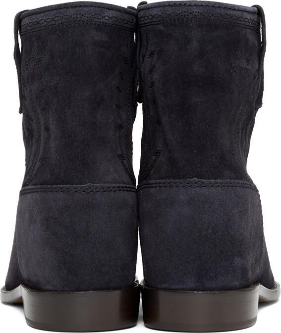 Isabel Marant Black Embroidered Crisi Boots - Picture 4