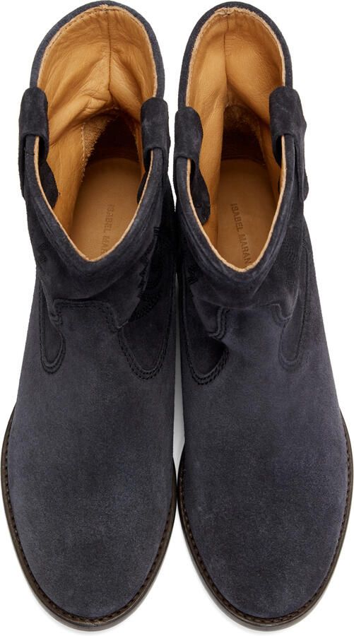 Isabel Marant Black Embroidered Crisi Boots - Picture 2