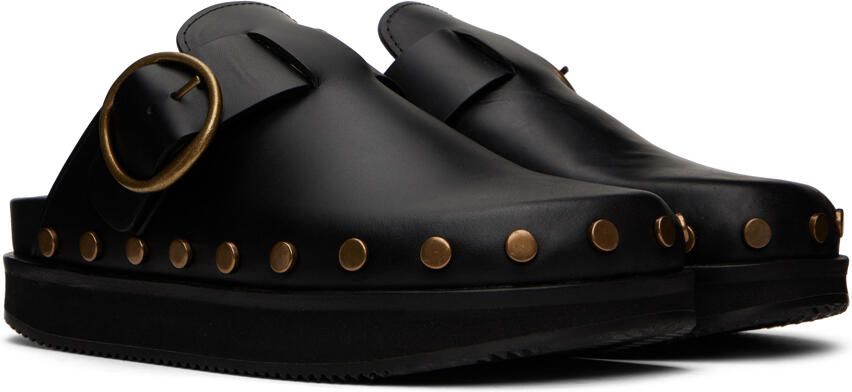 Isabel Marant Black Studded Mirst Loafers - Picture 2