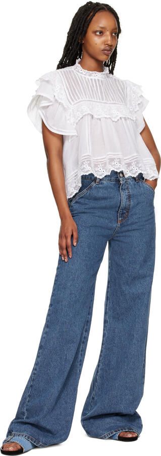 Isabel Marant Blue Lennyo Buckle Sandals - Picture 3