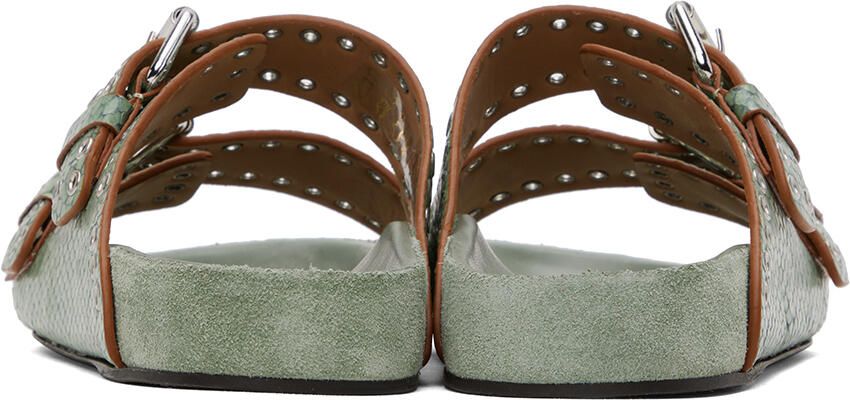 Isabel Marant Green Lennyo Sandals - Picture 1