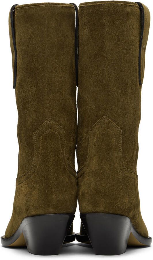 Isabel Marant Khaki Dahope Boots - Picture 5