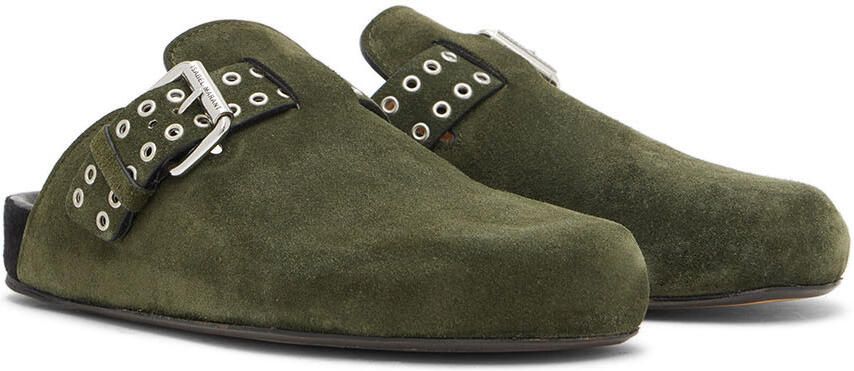 Isabel Marant Khaki Mirvin Slippers - Picture 2
