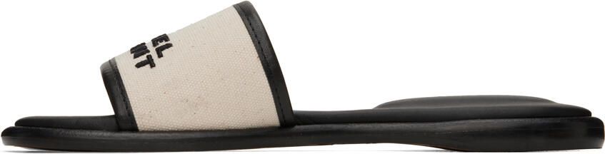 Isabel Marant Off-White & Black Vikee Sandals - Picture 4