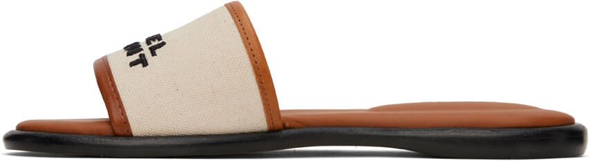 Isabel Marant Off-White & Brown Vikee Sandals - Picture 7