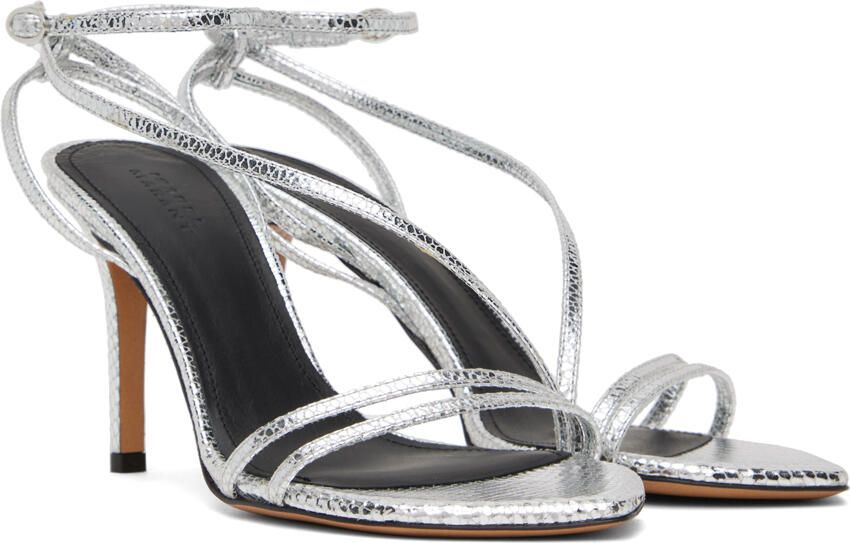 Isabel Marant Silver Snake Axee Sandals - Picture 3