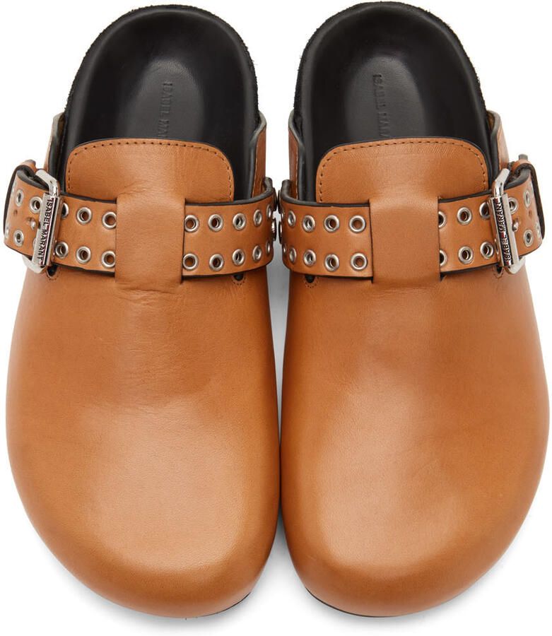 Isabel Marant Tan Leather Mirvin Loafers - Picture 1