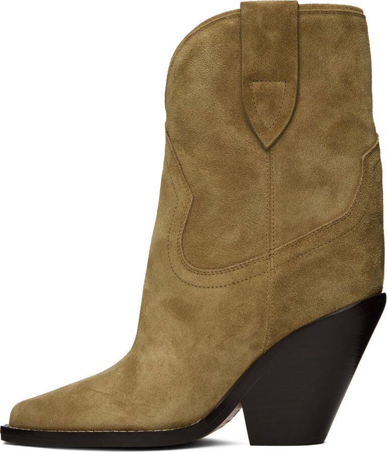 Isabel Marant Taupe Leyane Boots - Picture 2