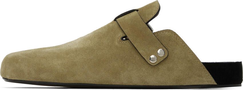 Isabel Marant Taupe Mirvinh Slippers - Picture 3