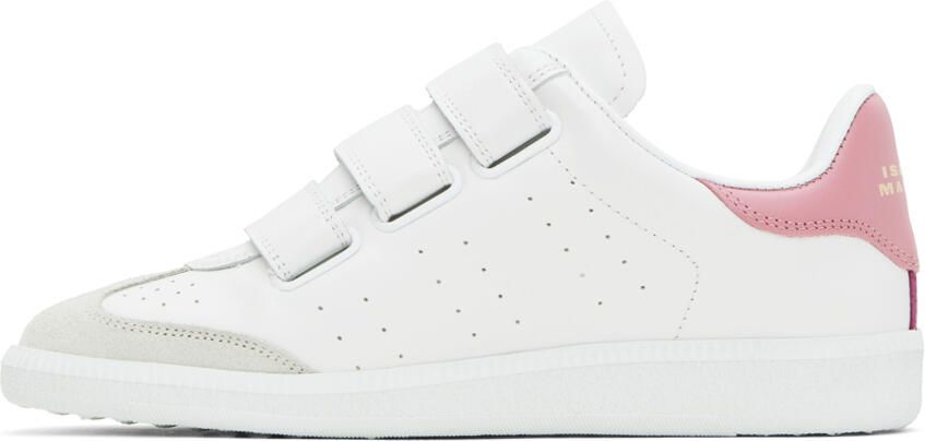 Isabel Marant White & Pink Beth Sneakers - Picture 3