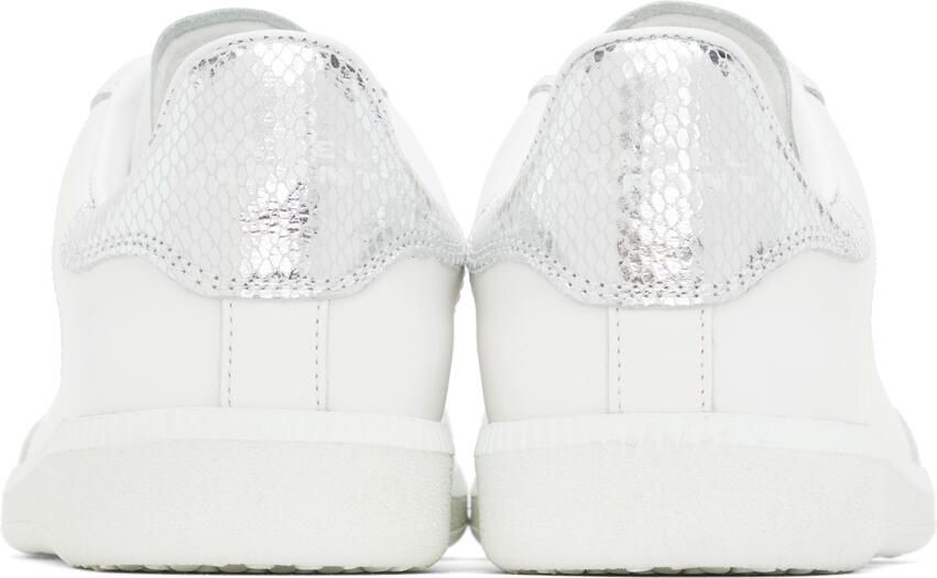 Isabel Marant White & Silver Bryce Sneakers