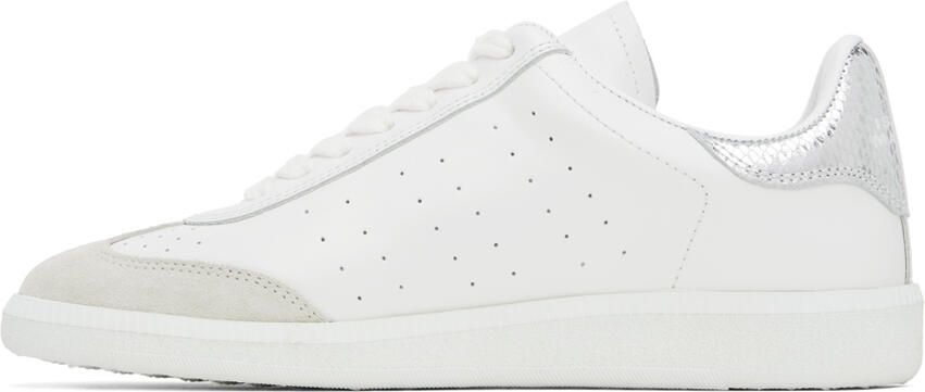 Isabel Marant White & Silver Bryce Sneakers - Picture 3