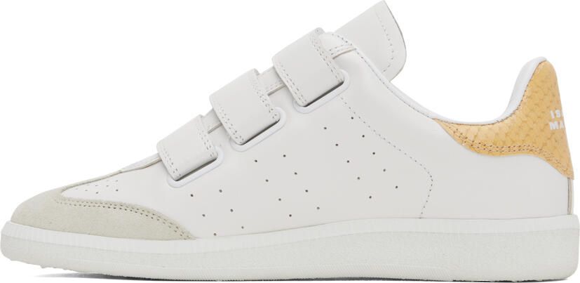 Isabel Marant White & Yellow Beth Sneakers - Picture 3