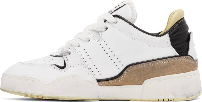 Isabel Marant White & Yellow Emree Sneakers - Picture 3