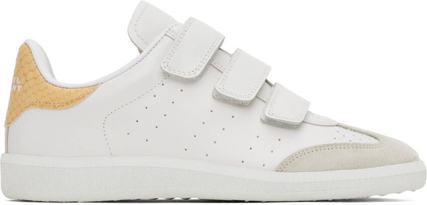 Isabel Marant White & Yellow Beth Sneakers