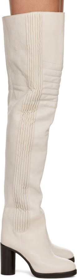 Isabel Marant White Laelle Boots