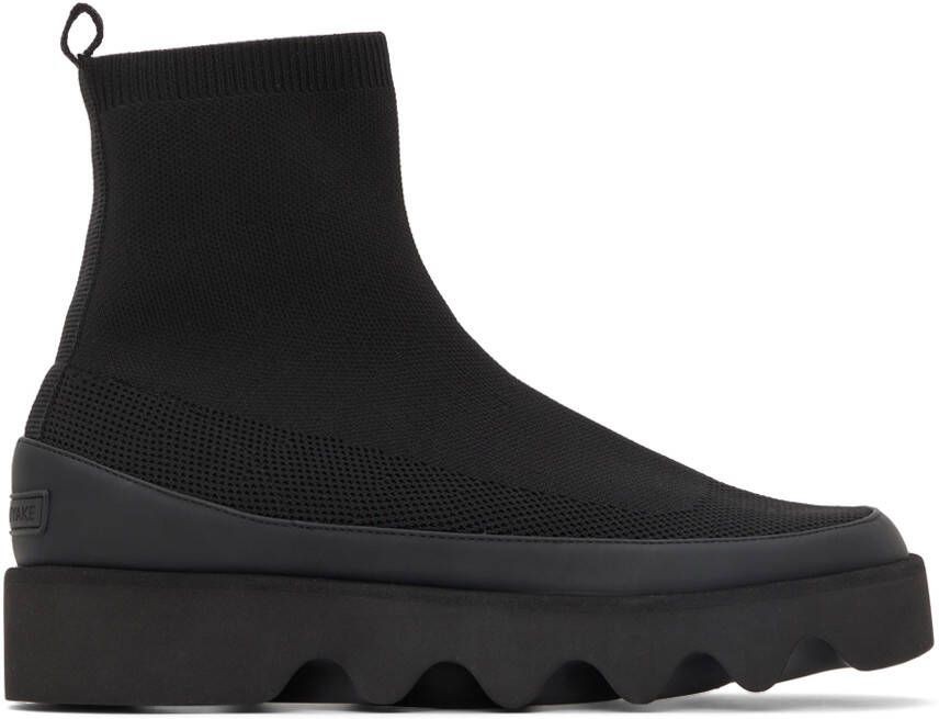 Issey Miyake Black United Nude Edition Bounce Fit Ankle Boots