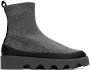 Issey Miyake Gray United Nude Edition Bounce Fit-3 Boots - Thumbnail 1