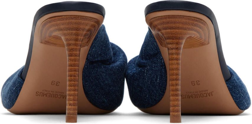 Jacquemus Blue Le Raphia 'Les Mules Bagnu' Heeled Sandals