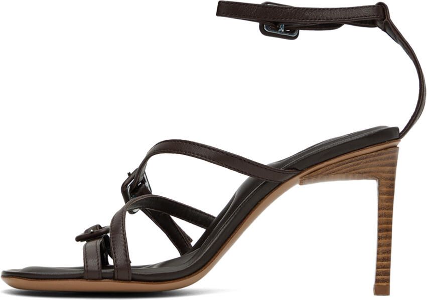 Jacquemus Brown 'Les Sandales Camarague' Heeled Sandals - Picture 3