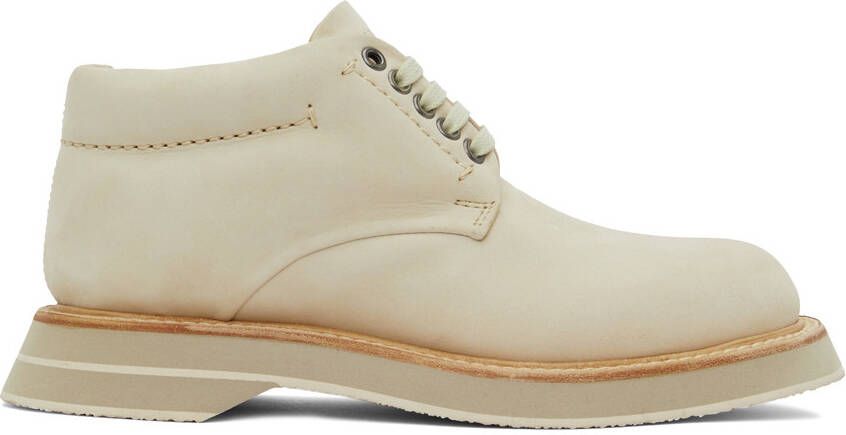 Jacquemus Off-White 'Les Chaussures Bricolo' Lace-Up Work Boots
