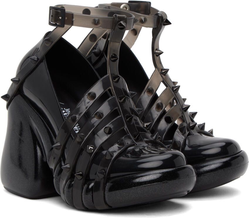 Jean Paul Gaultier Black Melissa Edition Punk Love Heels - Picture 2