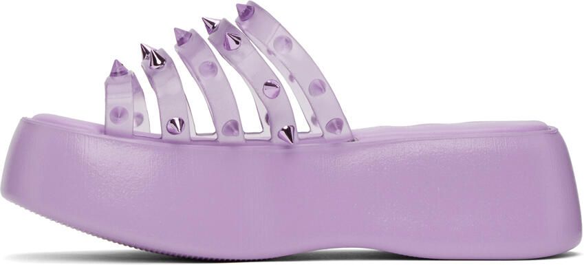 Jean Paul Gaultier Purple Melissa Edition Becky Punk Love Sandals - Picture 3