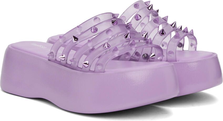 Jean Paul Gaultier Purple Melissa Edition Becky Punk Love Sandals - Picture 2