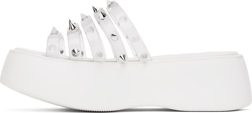 Jean Paul Gaultier White Melissa Edition Becky Punk Love Sandals - Picture 3