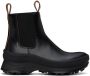 Jil Sander Black Leather Ankle Boots - Thumbnail 1