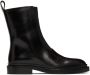 Jil Sander Black Leather Boots - Thumbnail 1