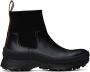 Jil Sander Black Leather Chelsea Boots - Thumbnail 1