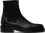 Jil Sander Black Leather Chelsea Boots - Thumbnail 1