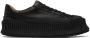 Jil Sander Black Leather Platform Sneakers - Thumbnail 1