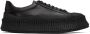 Jil Sander Black Leather Platform Sneakers - Thumbnail 1