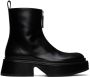 Jil Sander Black Wedge Platform Boots - Thumbnail 1