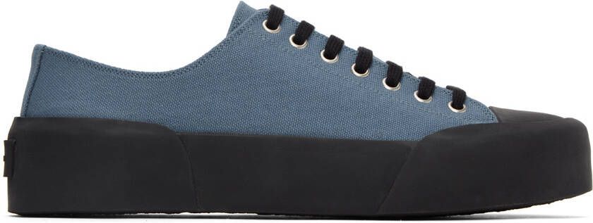 Jil Sander Blue Platform Sneakers