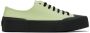 Jil Sander Green & Black Canvas Sneakers - Thumbnail 1