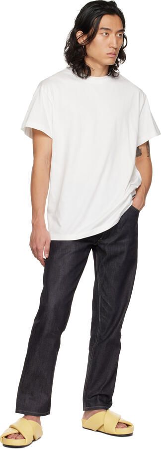 Jil Sander Beige Padded Slides - Picture 2