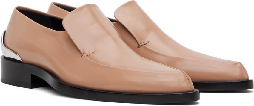 Jil Sander Beige Pointed Toe Loafers - Picture 2