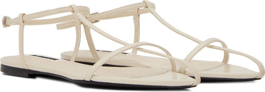 Jil Sander Beige Pointed Toe Sandals - Picture 2