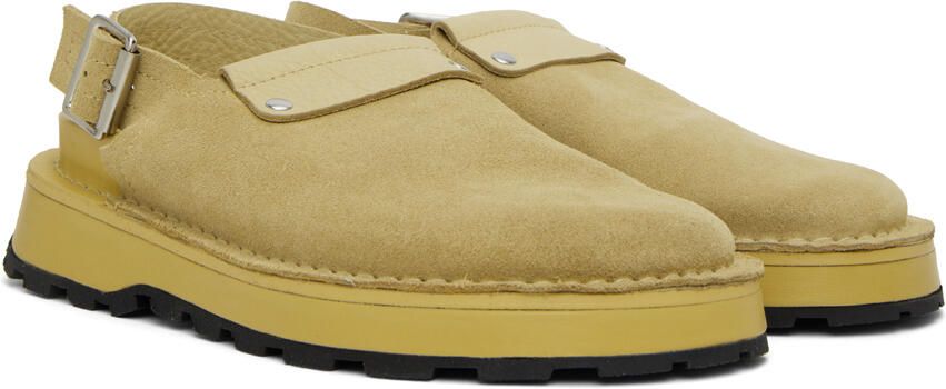 Jil Sander Beige Reverse Suede Sandals - Picture 2