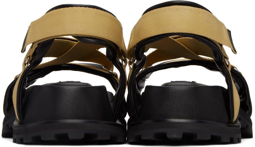 Jil Sander Beige Webbing Sandals