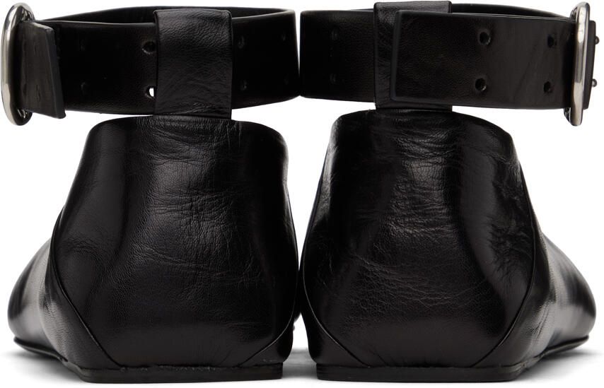 Jil Sander Black Ballerina Loafers