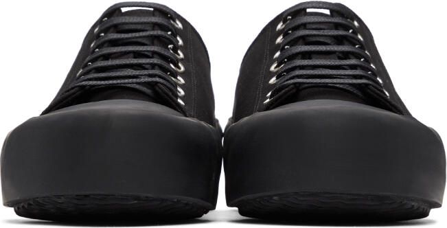 Jil Sander Black Canvas Sneakers - Picture 3
