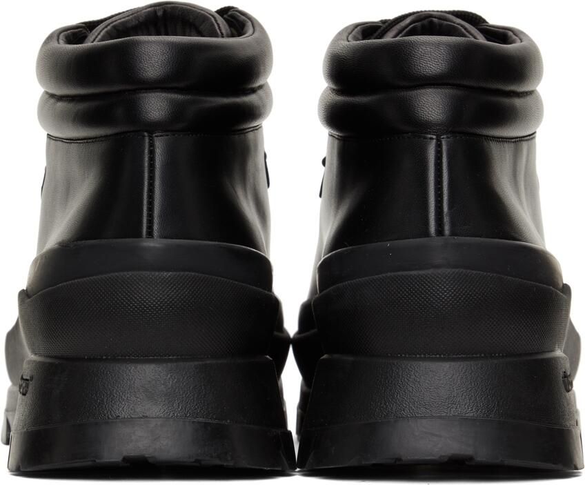 Jil Sander Black Leather Hiking Boots