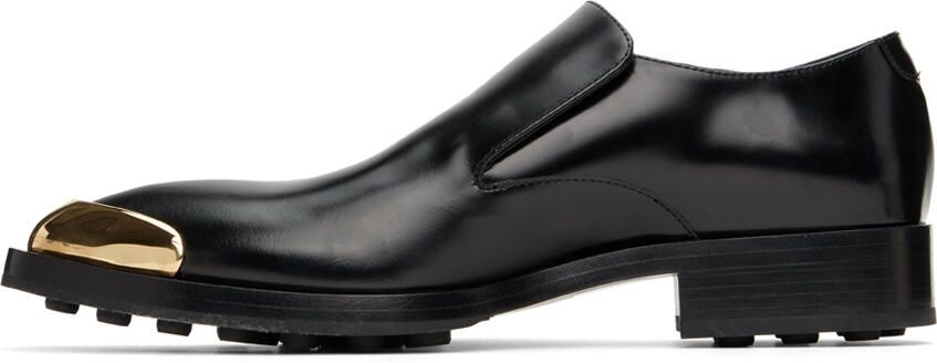 Jil Sander Black Metal Cap Loafers - Picture 3