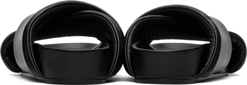 Jil Sander Black Padded Sandals - Picture 3