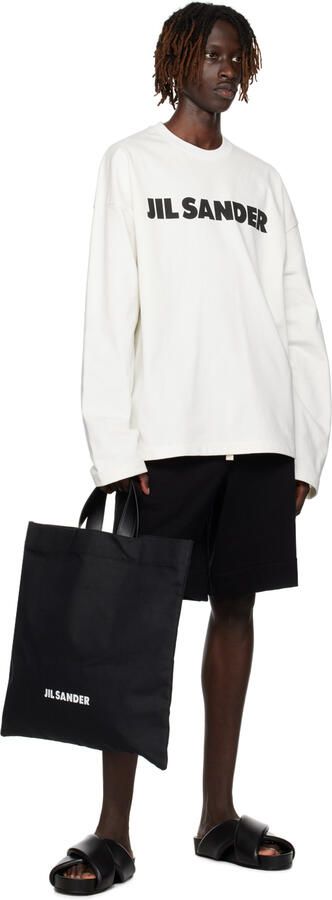 Jil Sander Black Padded Sandals