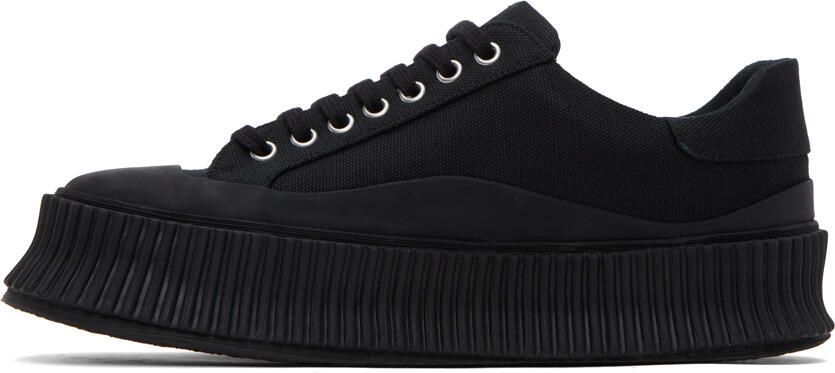 Jil Sander Black Platform Sneakers - Picture 3